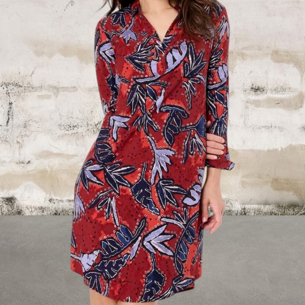 Nic + Zoe $188 Autumn Leaves Live In Dress Small NWT